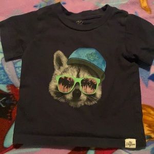 Cool Racoon Kid Dangerous Tee